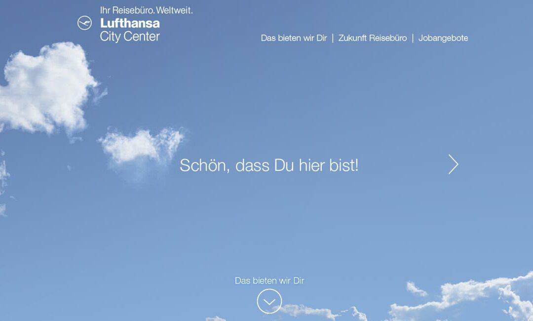 Employer-Branding Website für Lufthansa City Center